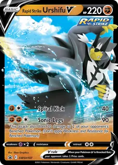 SWSH Black Star Promos Rapid Strike Urshifu V Pokémon card